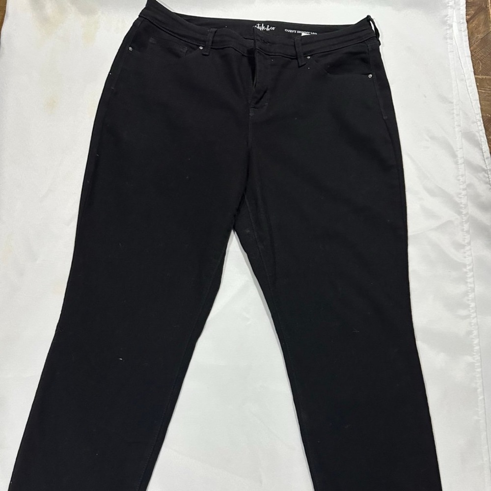 Womens Like New Style & Co Black Jeans